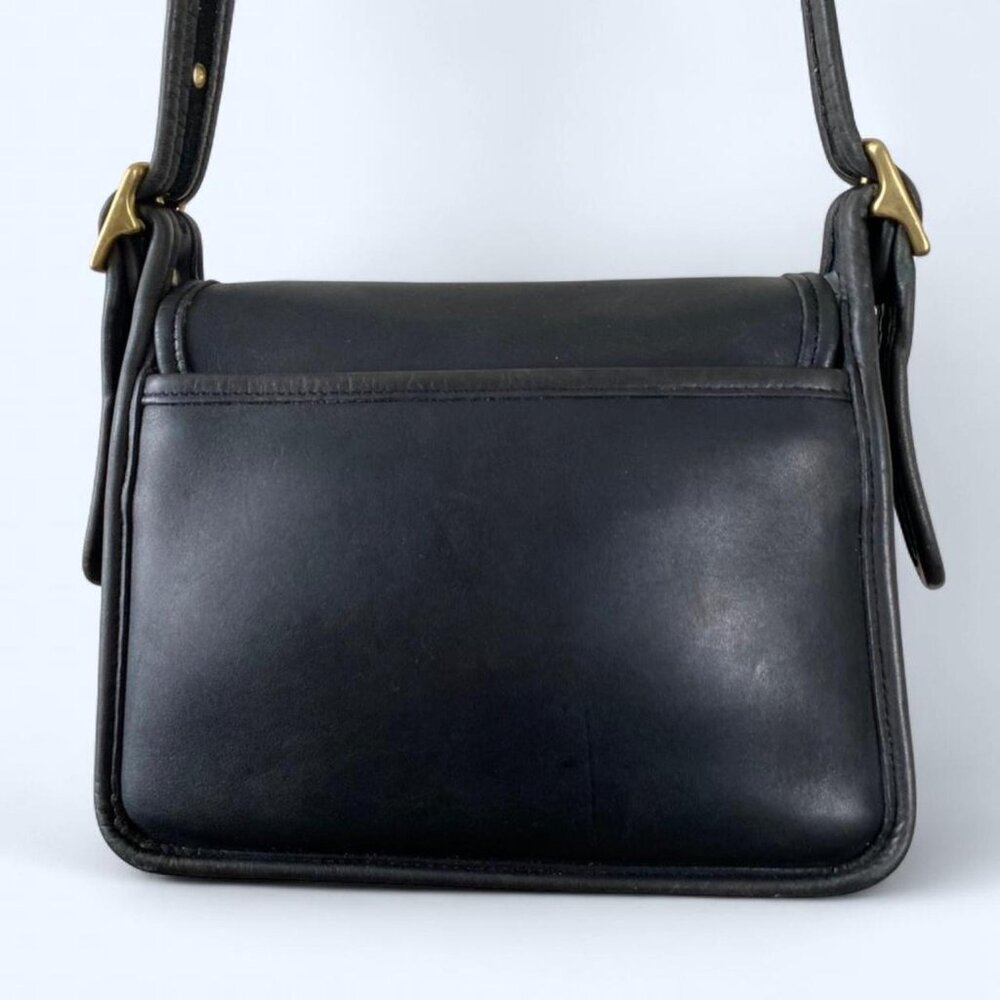 Restored Vintage Coach Rambler's Legacy Bag No. 9061 Black Leather - Picture 5 of 7